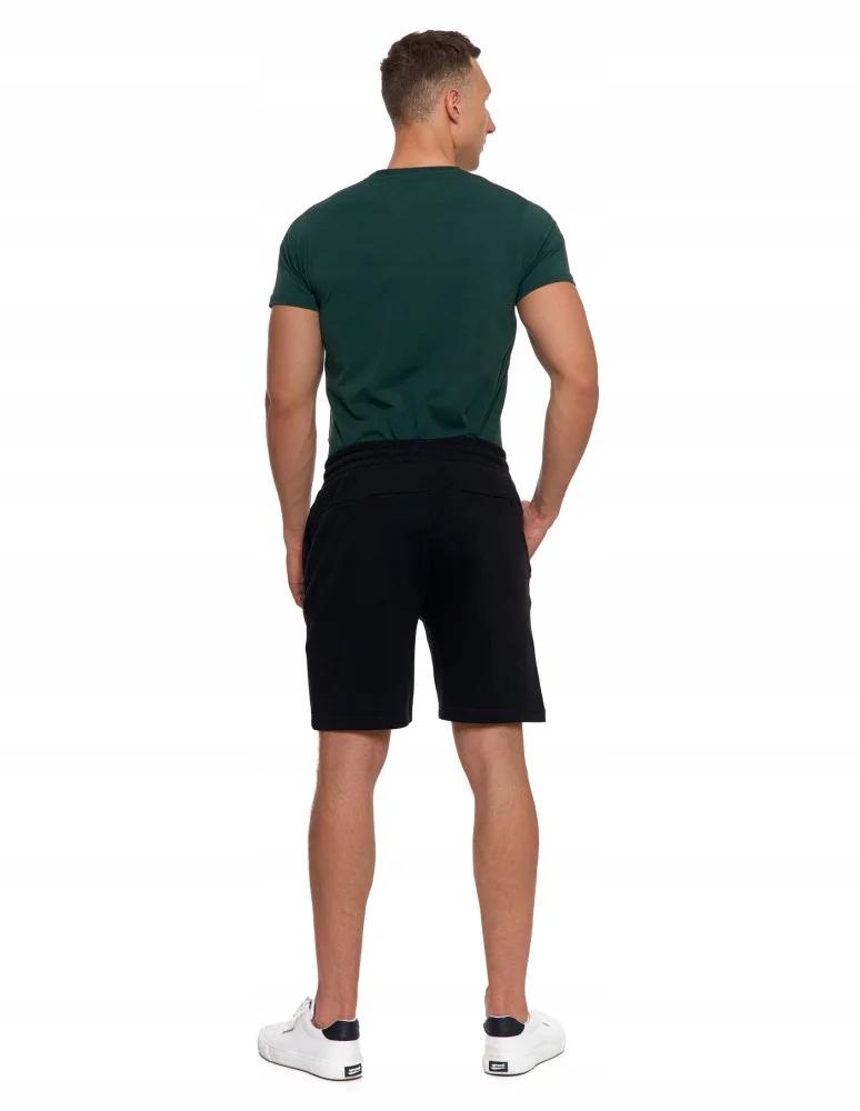 Men's Shorts with Zipper Pockets and Elastic Waist Summer MORAJ XL BLACK