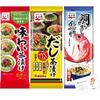 Conjunto de 3 Variedades de Ochazuke Nagatanien (Tipos Ajiwai 6 Porções Dashi 8 Porções Tai)