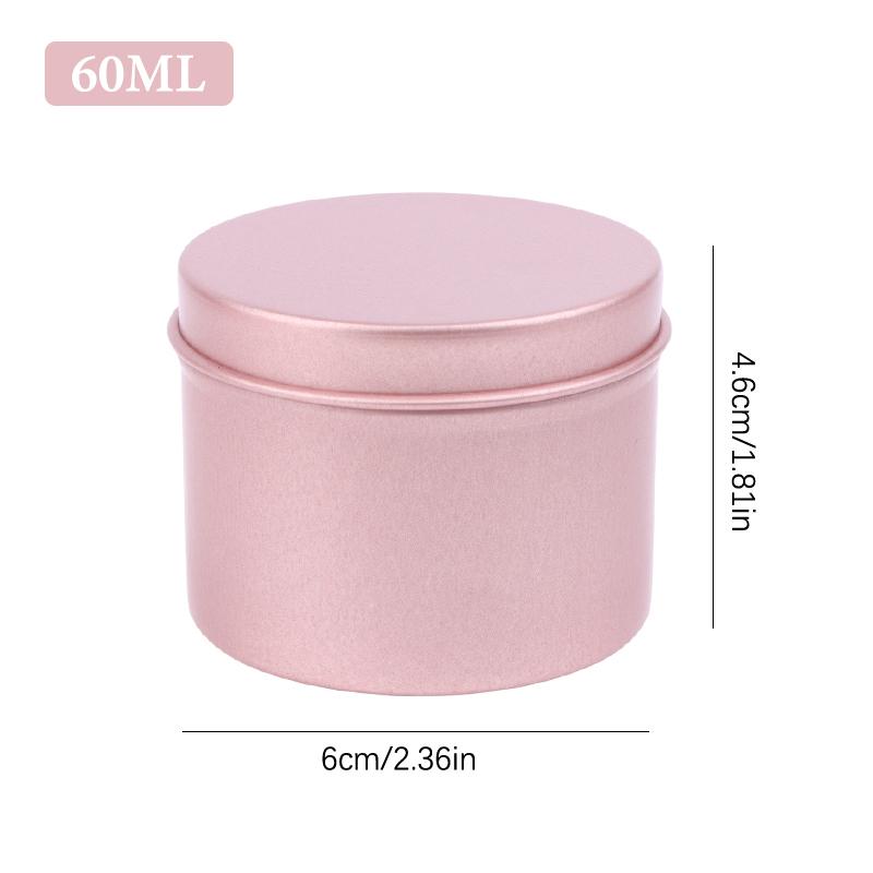 5-180ml Cream Jar Tin Cosmetic Lip Balm Containers Nail Derocation Crafts Pot Refillable Bottle Screw Thread Empty Candles Box