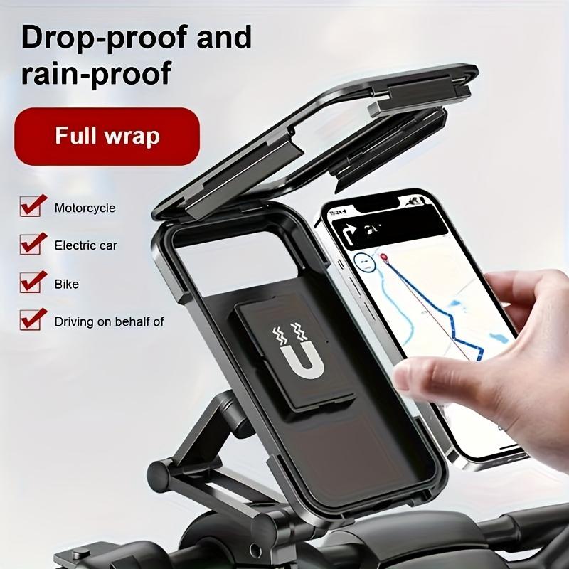 360-Degree Rotating Universal Waterproof Mobile Phone Holder | One Piece, Sturdy, Compatible with Motorcycles and Bicycles