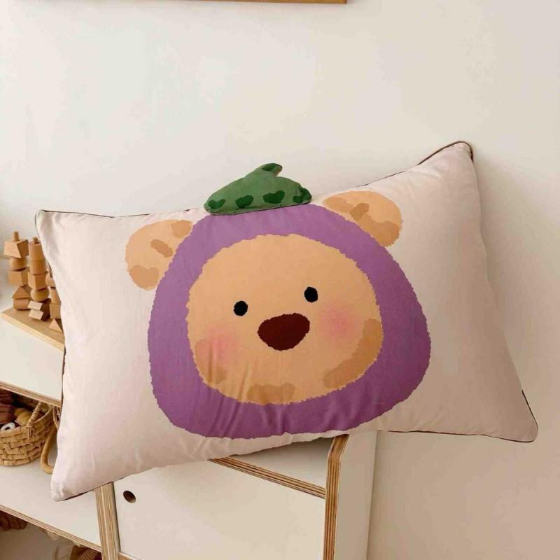 Soft Cotton Flannel Pillowcase Kids Adults 30x50cm 60s 100% Long Staple Printed Cartoon Design