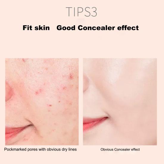 20g Foundation Base Cream Long Lasting Oil-control Compact Small Mushroom Head Cushion Foundation for Wedding