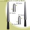 A60zring Gauge Set 12-Piece Rubber Jeweler' S Metal Finger Sizing Stick Wire Wrapping Toolmay