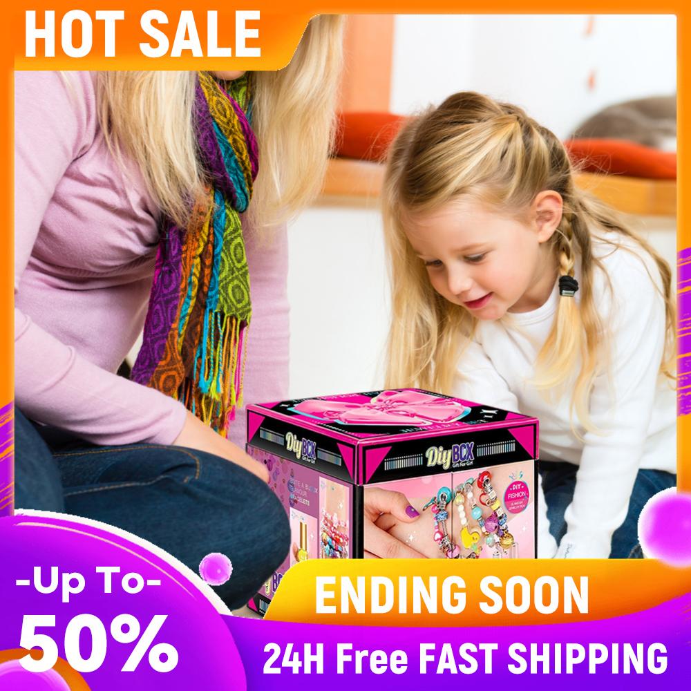 Charm Bracelet Making Kit Jewelry Making Kit Girls Toys Bracelet Making Kit Birthday for Girls Ages 6-12 China Mainland