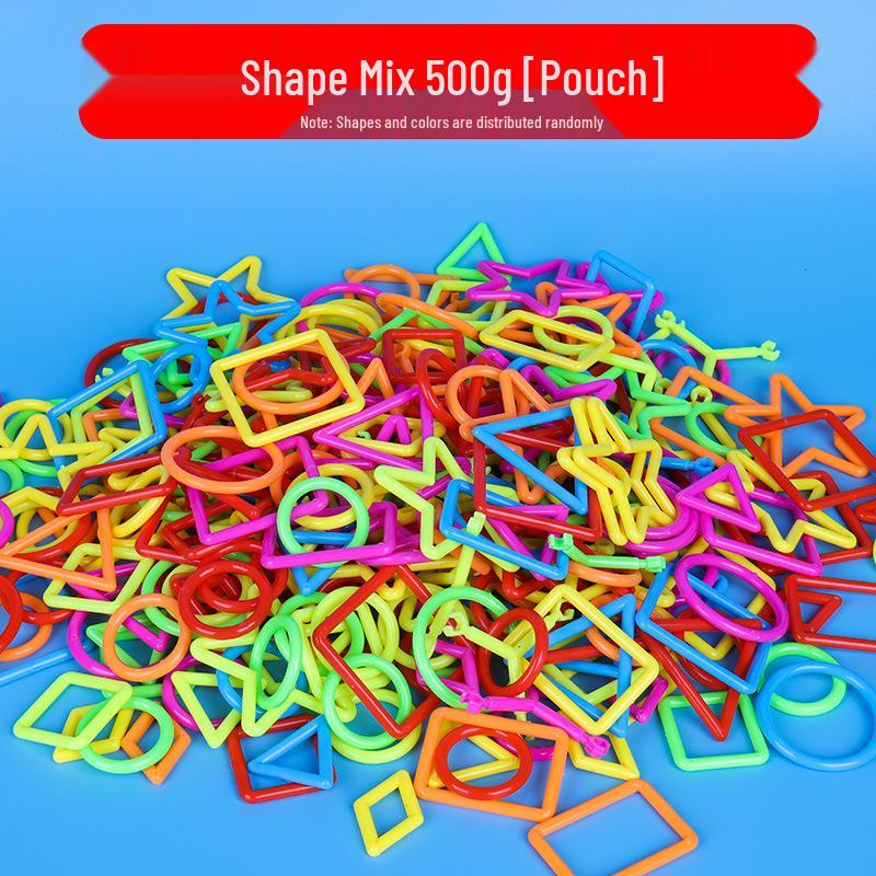 138-Piece Smart Stick Building Blocks for Children's Educational Desktop Insertion – Plastic Handmade Toys