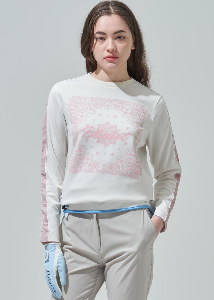 Blue Dot Bandana Artwork Long Sleeve T-Shirt_Iv 85