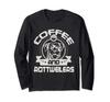Coffee and Rottweiler Coffee Drinking Dog Owner Lover Long Sleeve T-Shirt