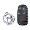 Car Remote Key Protector Cover For Dodge Charger Hellcat Journey for Jeep Cherokee Compass Grand Cherokee Renegade Chrysler 300c