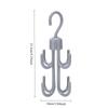 1PC Household Rotatable Four-claw Position Bag Hook Wardrobe Clothes and Hats Storage Hanger Tie Belt Plastic Storage Hook