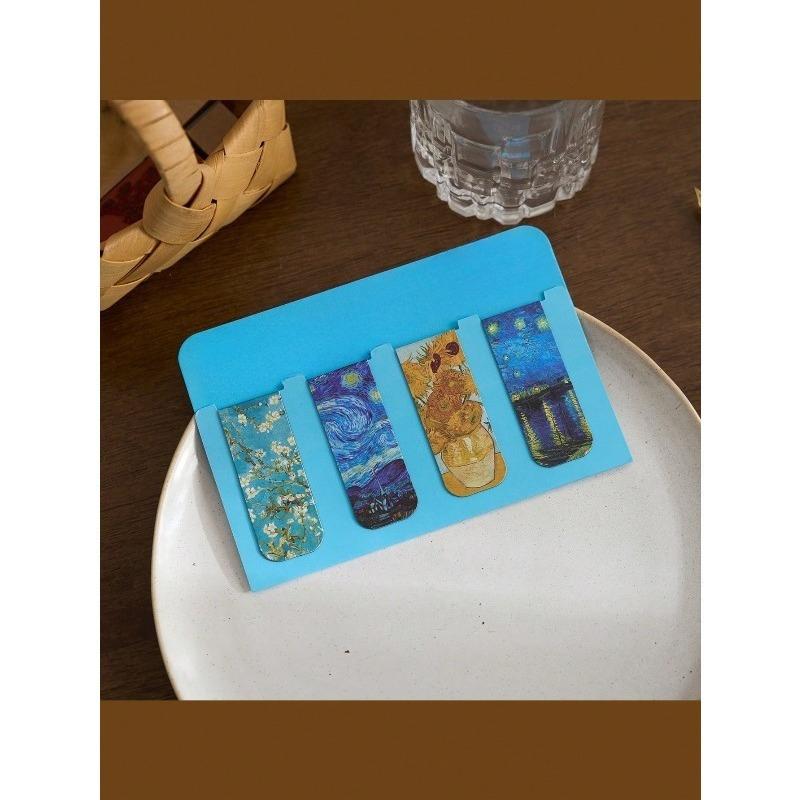 

Пейзажная живопись Магнитные Минималистичные Художественные Закладки Снова в школу one-size