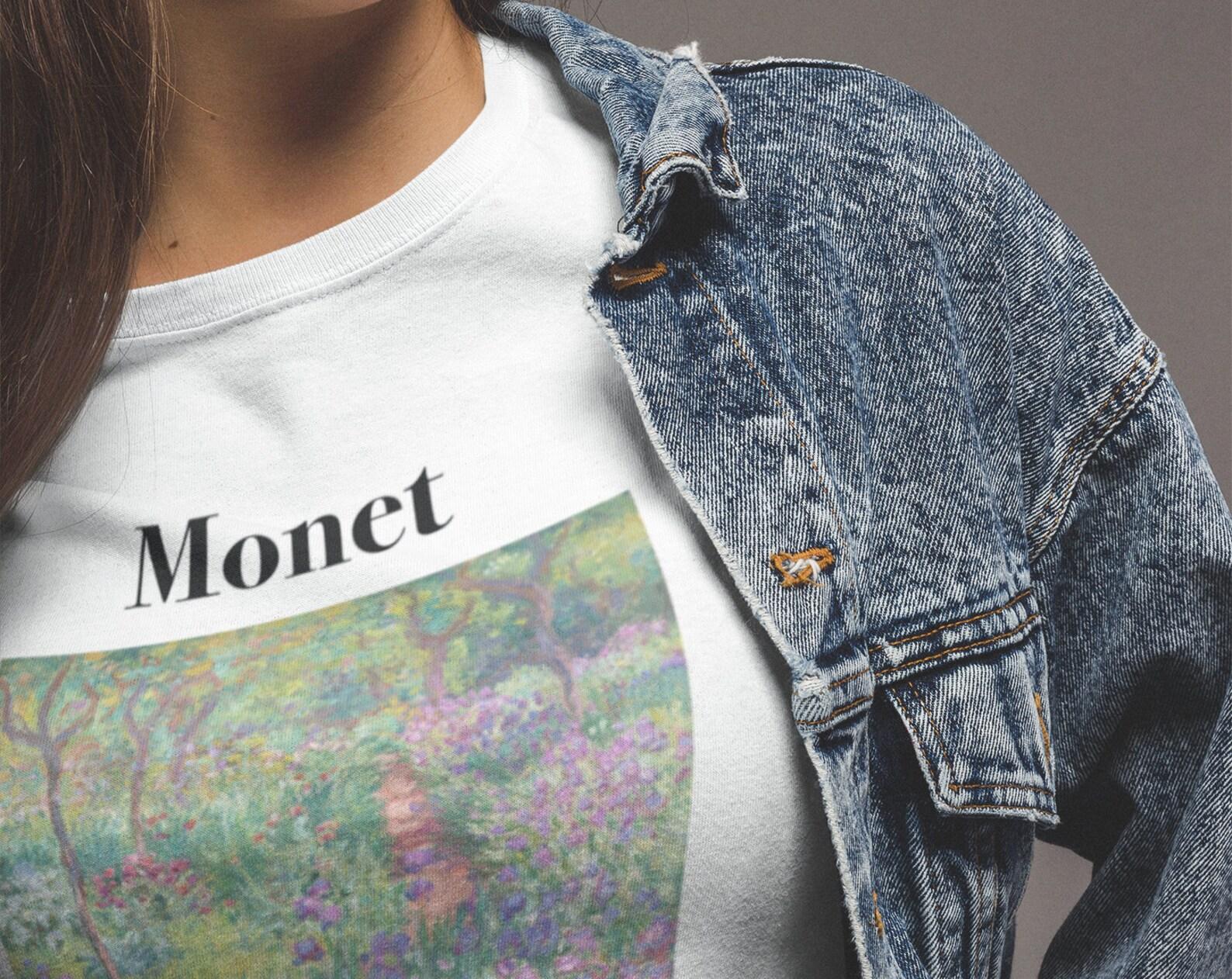Monet s Garden T-Shirt – Impressionist Art, Unisex Tee XL