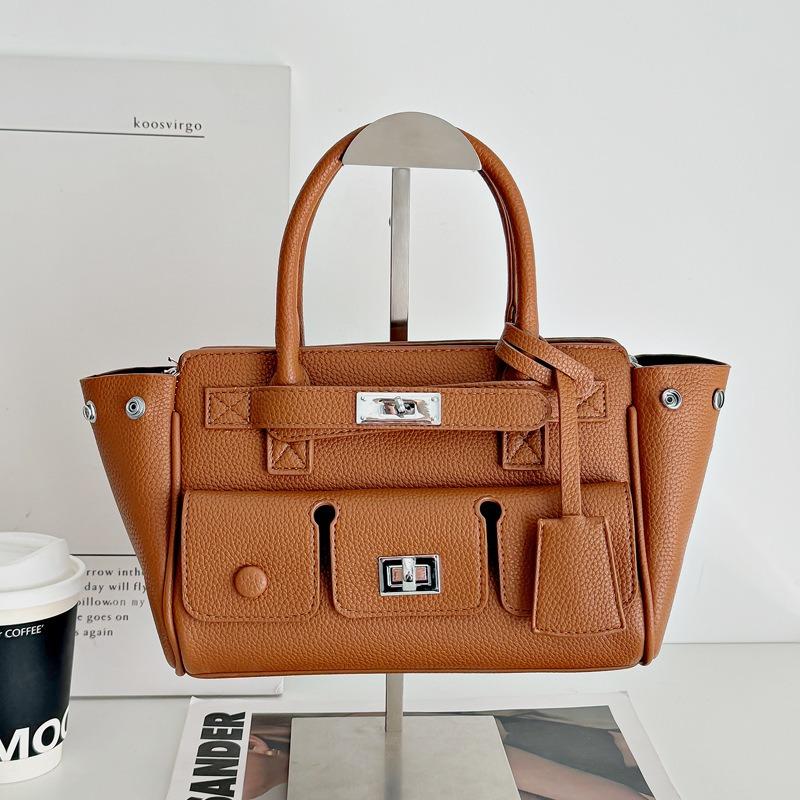 

- Портативная сумка Kelly в стиле Spice girl с узором личи, сумка-локомотив, сумка-тоут тяжелой промышленности, женская наплечная сумка-мессенджер, сумка