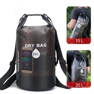 10L 20L Su Geçirmez Kuru Çantalar Yüzme Çantası Sürüklenme Sörf Çantası Açık Hava Spor Çantaları Trekking Kano Rafting Tekne Ekipmanları