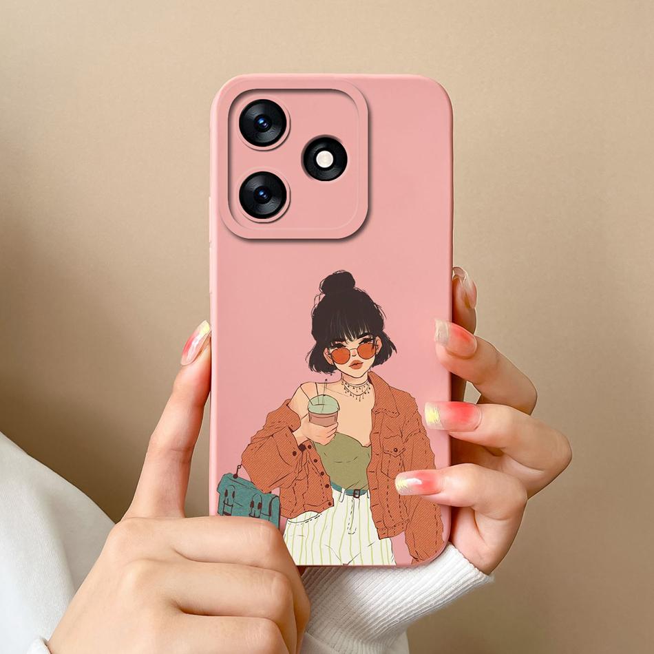 For Tecno Spark 10 Pro 10C Cases Cartoon Liquid Silicone Full Protection Cover For Tecno Spark10 4G 5G 10Pro 10 C Bumper Funda