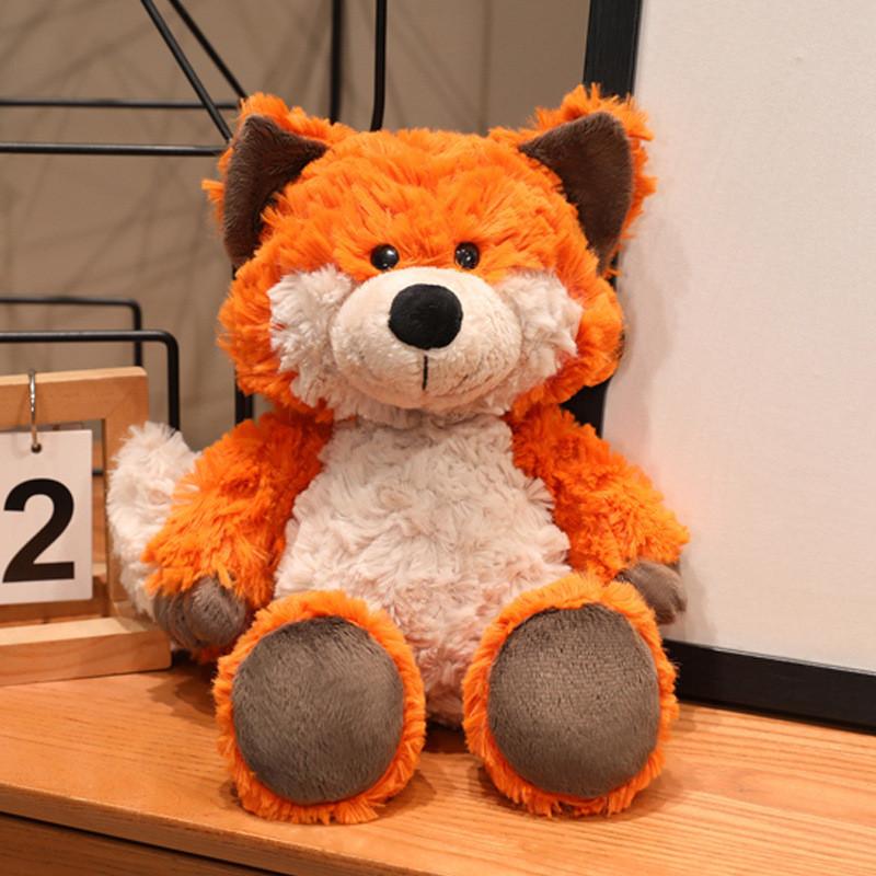 Forest Friends Plush Wolf And Fox Toys With Pp Cotton Filling For Kids Playroom Decor Fox,35cm