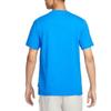 Nike T Shirts Men's Light Photo Blue Crew Neck Moderate Straight Fit FD1245-406