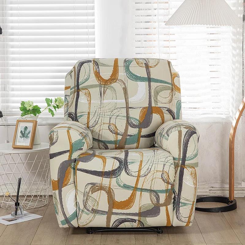 Spandex Recliner Sofa Cover for Living Room Modern Sloping Massage Chair Covers Lazy Boy Relax Armchair Cover
