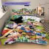 3pcs Garden Minnie Mickey Printed Quilt Set Soft and Comfortable Quilt Cover for Bedroom, Guest Room S047