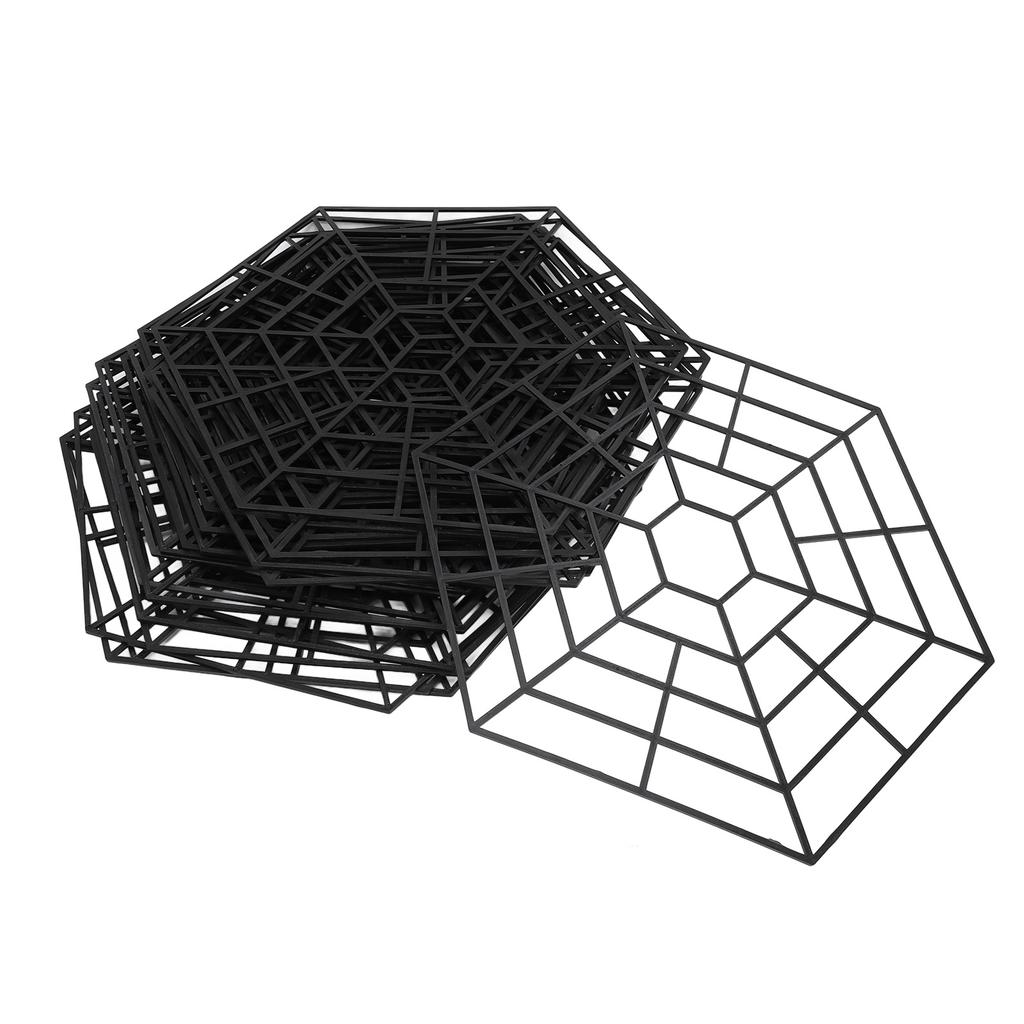 20 Set Pond Fish Protector Net 6 Angle Plastic Floating Netting Supplies Avoid Heron Deterrent