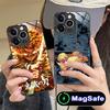 Demon Slayer Zenitsu Phone Case for iPhone 16 15 14 13 12 11 Pro Max Plus Mini MagSafe Glass Colour Printing Smartphone Cover
