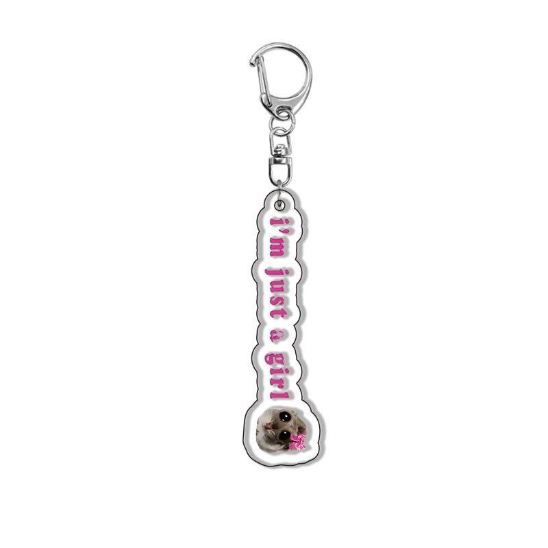 HOT !!! Hamster Acrylic Keychain Cute Sad Lovely Mobile Phone Backpack Pendant