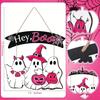 Wooden Halloween Pumpkin Hanging Sign Door Wall Decor Party Home Garden Decoration