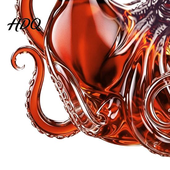 Tentacle Wine Bottle Design Octopus-Shaped Glass Decanter 3D Artistic Borosilicate for Whiskey Soda Sculpted 350ml Decorative Liquid Bottle Unique