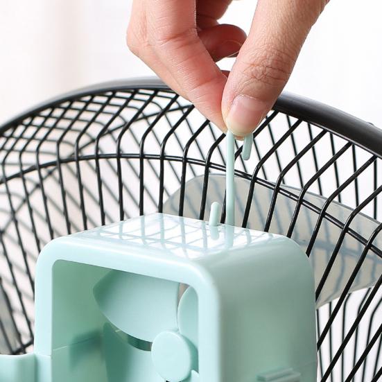 2 Sady Závěsného Chladiče s Větrákem s Hákem Opakovaně Použitelný Nástavec pro Rozprašování Vody s Nádobou na Led Domácnost Kancelář Kolej Závěsný Chladicí Nástavec s Větrákem