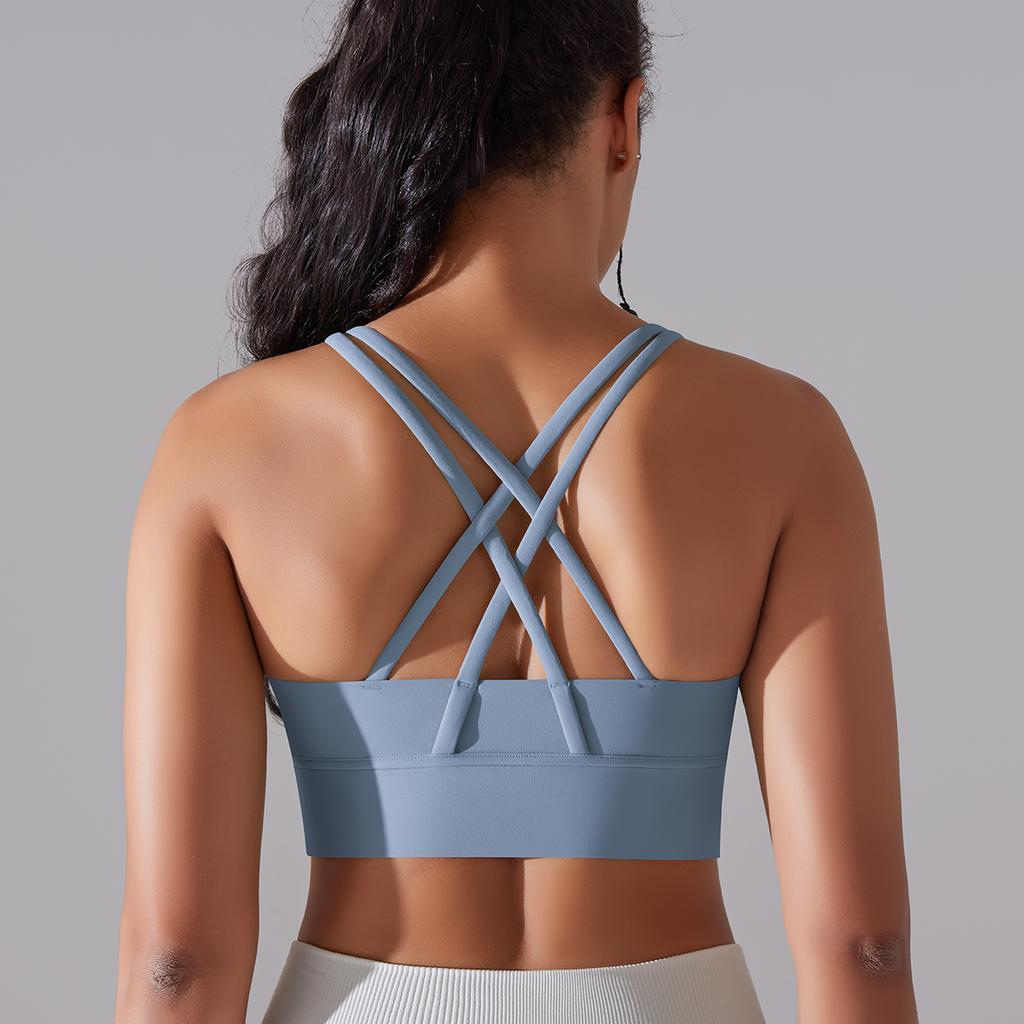 Women Sports Bra Sexy Yoga Bra High Support Impact Sports Underwear Running Quick DryTank Top Fitness Gym Padded Bralette