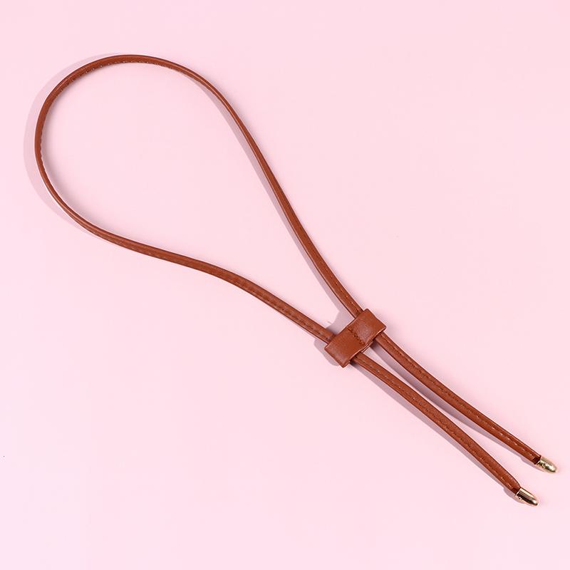 

Кожаный ремешок для сумки своими руками, сменная сумка-ведро, затягивающийся шнурок, аксессуары для кошелька коричневый