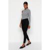 Non-fading Black High Waist Skinny Twoss19lr0279