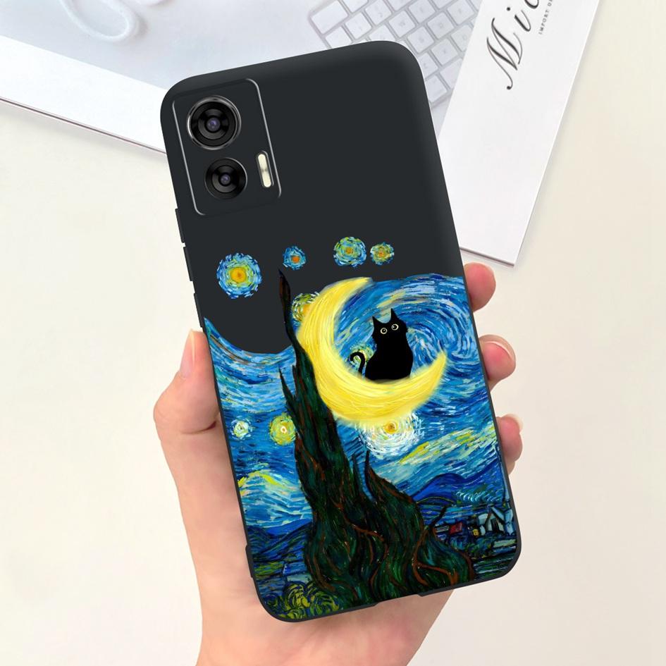 For Motorola Edge 30 Neo Case XT2245-1 Shockproof Cover Cute Cartoon Tulip Anti-Fall TPU Phone Case For Moto Edge 30 Lite Bumper