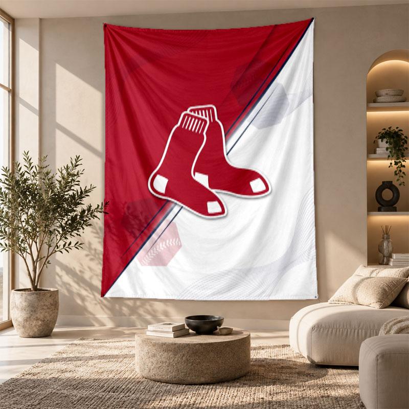 Decorative Tapestry,Boston Red Sox Printed Wall Art, Lightweight Wall Hanging For Bedroom Background