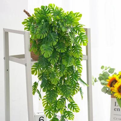 Artificial Plant Plastic Turtle Leaf Ultraviolet Proof Wedding Arch Christmas Decoration Home Outdoor Garden Wall Hanging Rattan