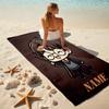 Personalized Green Serpent Magic Beach Towel Microfiber Beach Towel Thin Absorbent for Beach Swimming Yoga Bath Sports. 0910323