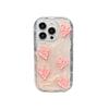 Pink Wind Pleated Love Mobile Phone Case Is Suitable For Iphone17Promax Three-Dimensional Butterfly Apple 15 All-Inclusive.