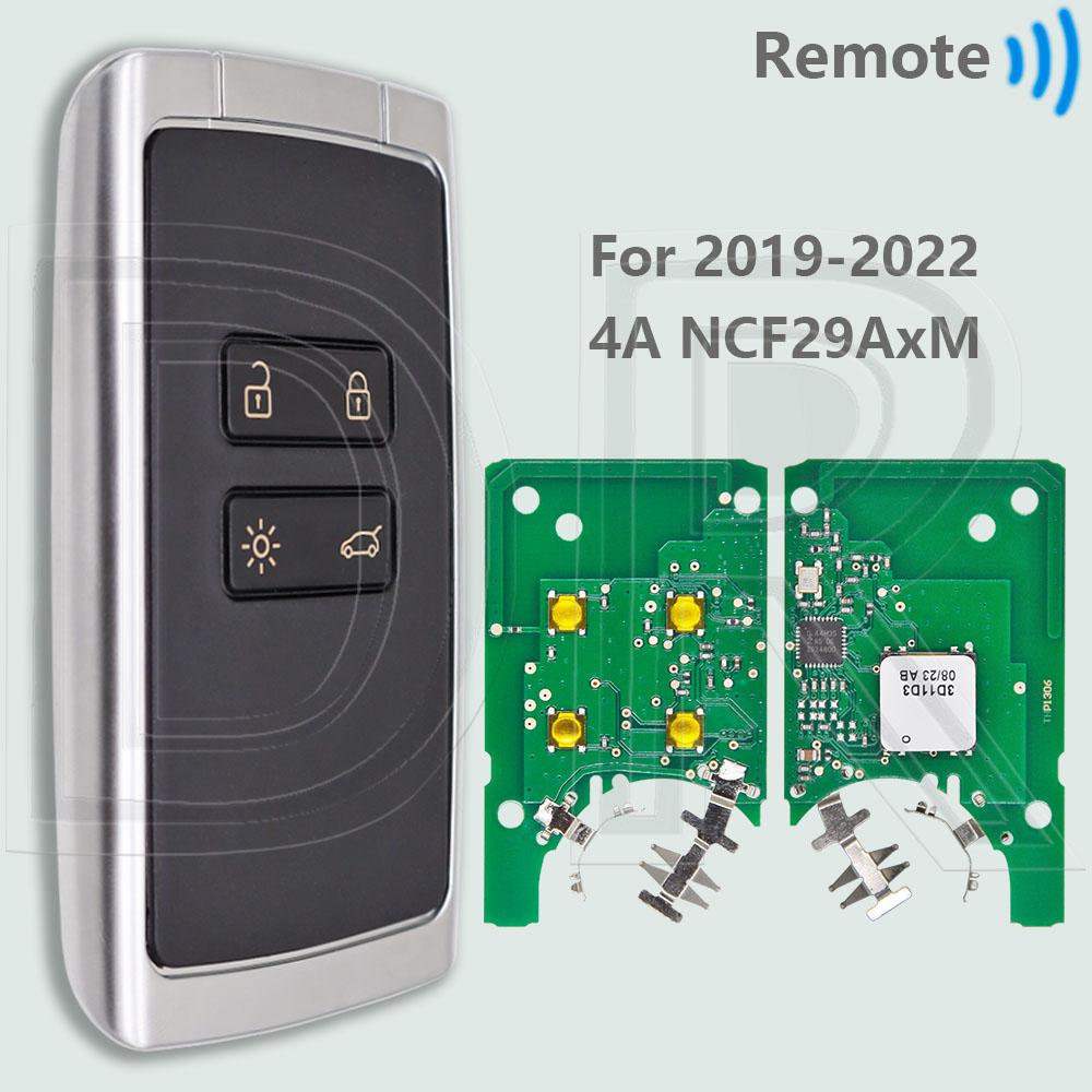 DR 4A PCF7953M/NCF29xMChip 433MHz Car Remote Key KR5IK4CH-01 For Renault Kadjar Clio5 Zoe2 Koleos Captur Scenic Megane 2016-2022