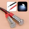 2pcs Motorcycle 6mm Ultra Small White LED Brake Running Tail Light Panel Pilot Lamp 12V