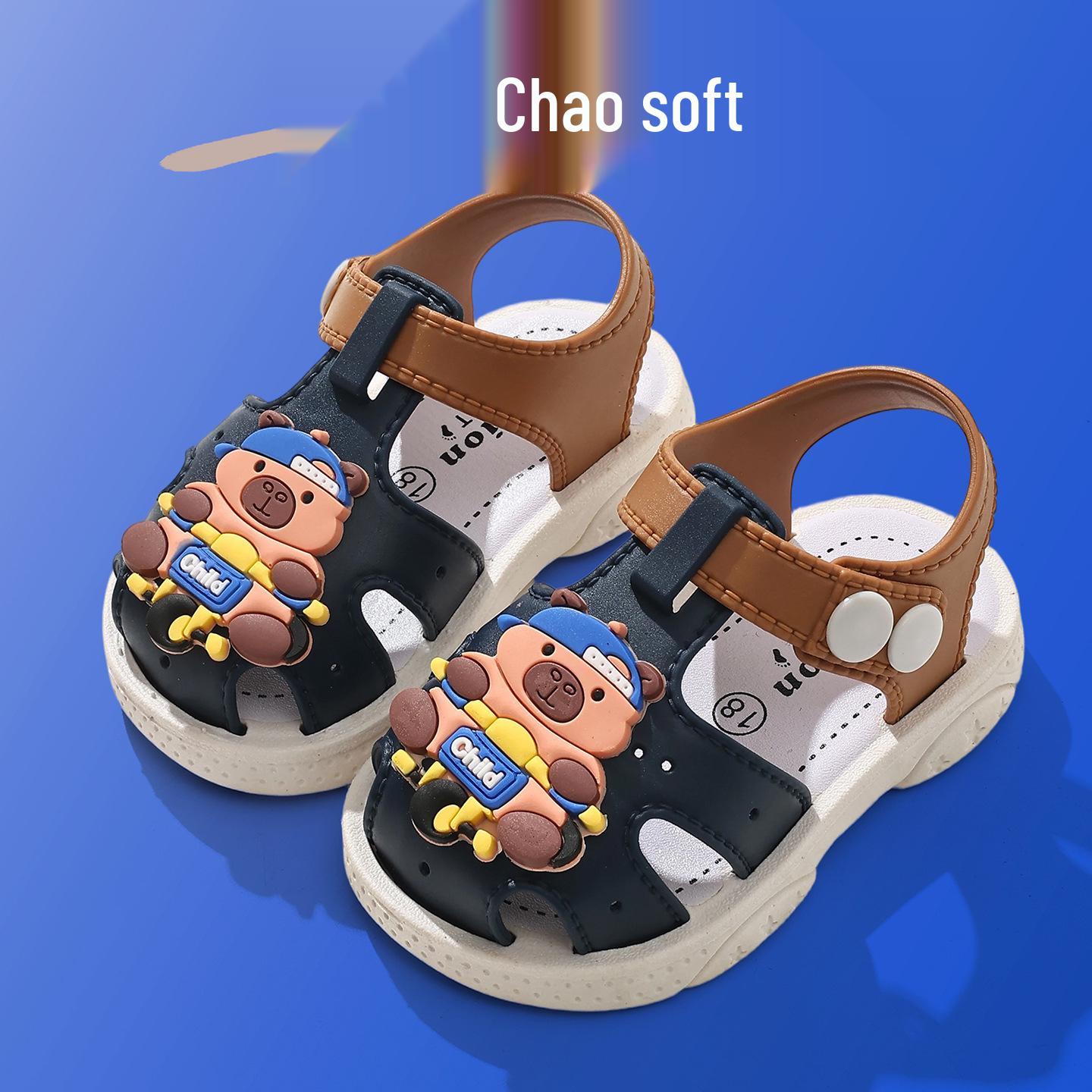 

Children s Cartoon Flower and Bow Sandals: Soft, Non-Slip Soles for Toddlers (1-3 Years) Size 21