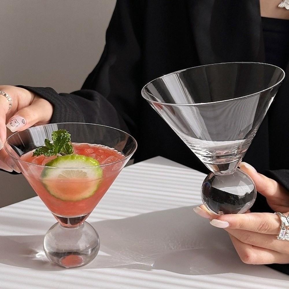 Hörnerförmige Cocktailgläser Kurzer Fuß Sektgläser Kreative Weingläser Partygebrauch