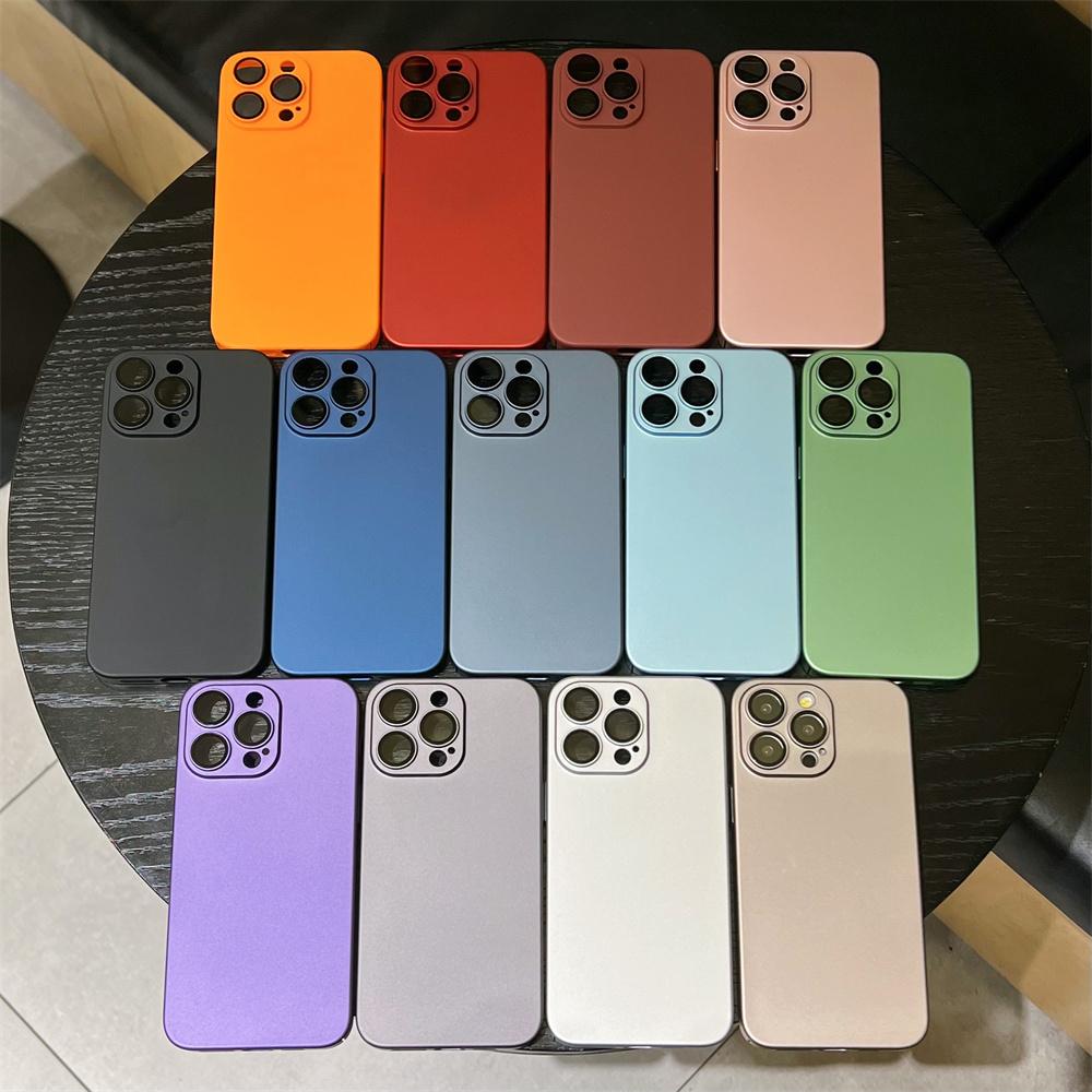 Matte Armor Rugged Plastic Case For 17 Air 16 15 14 13 12 11 Pro Max Plus Luxury Slim Camera Glass Protect Cover
