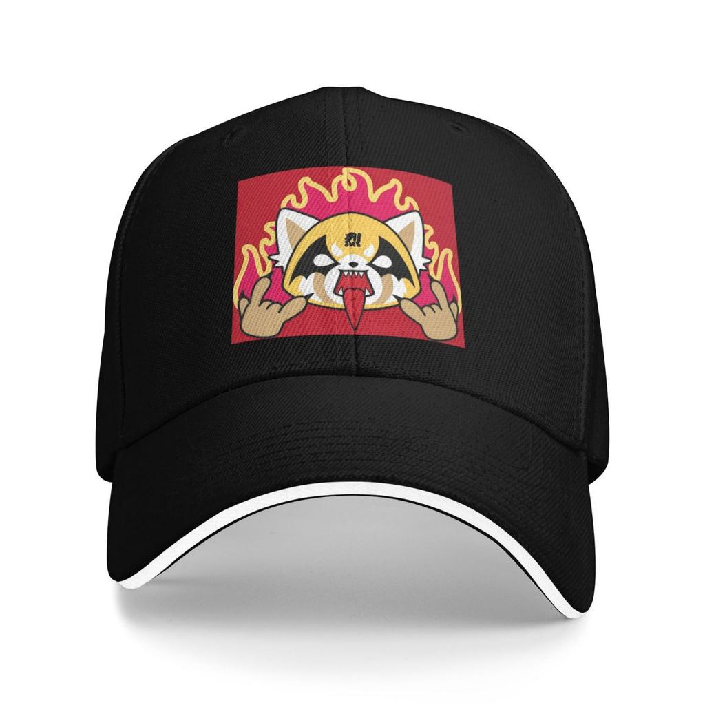 Death Metal Aggretsuko Aggressive Retsuko Baseball Caps Snapback Baseball Hats Breathable Casual Casquette for Men And Women