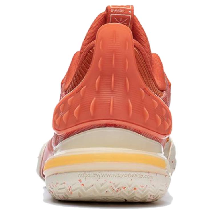 Li Ning All City 11 Red Cushioning Slip Resistant Abrasion Resistant Low top Basketball Shoes Men's Orange ABAT031-5