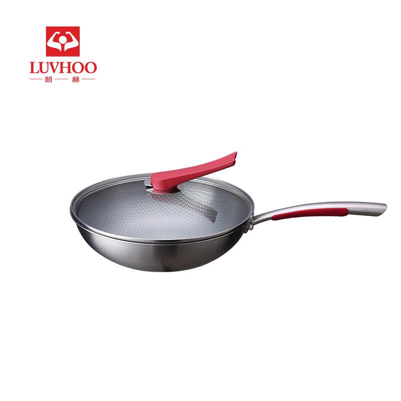 LUVHOO 3-Ply Stainless Steel Wok