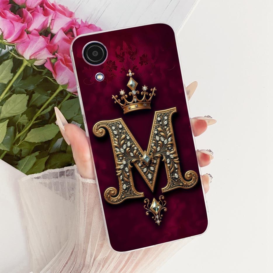 For Samsung Galaxy A03 Core Case SM-A032F Cute Crown Letters Cover Soft Slim Phone Case For Samsung A03 A 03 S Galaxy A03s Shell