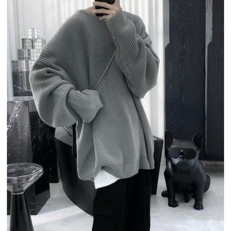 Autumn and Winter New Autumn Men's Sweater Loose and Lazy Couple Sweater Knit Sweater