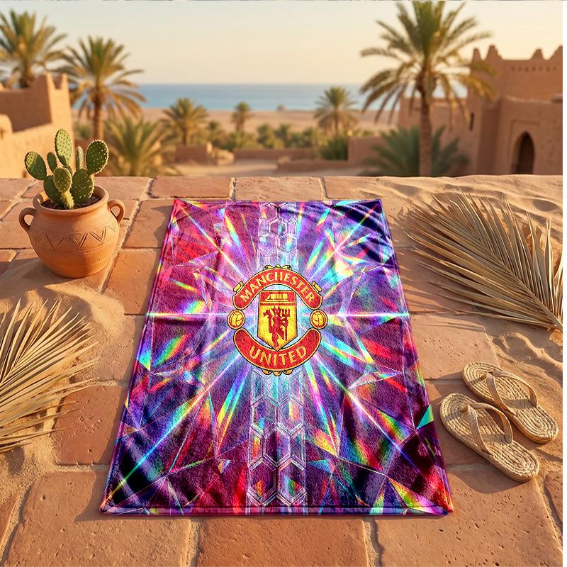 Manchester United Print Mikrofaser Strandtuch Schnelltrocknend Saugfähig Großes Handtuch für Strand Schwimmen Reisen