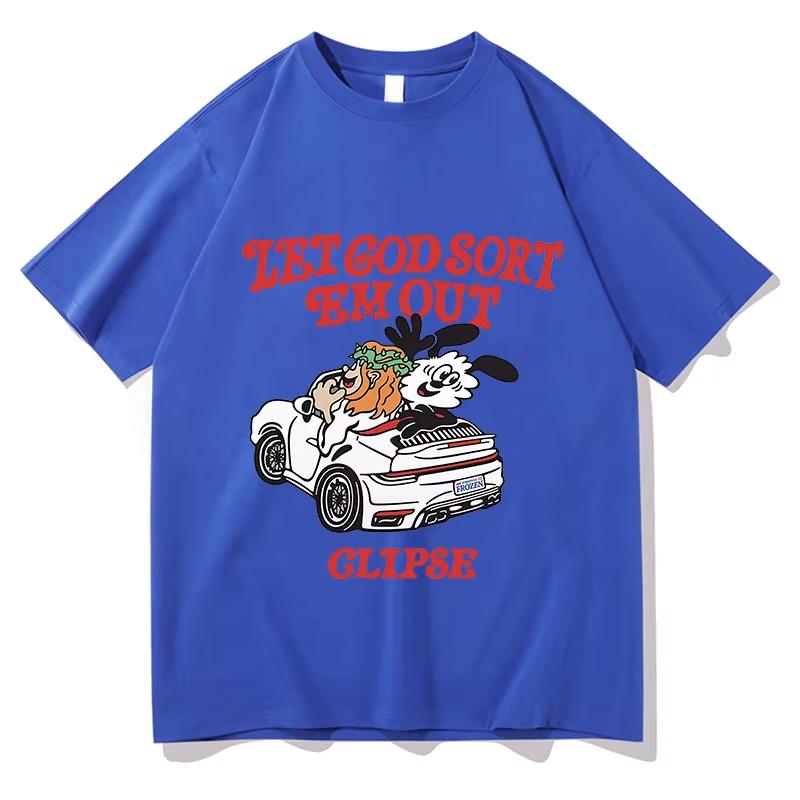 Unisexs And Unisexs Versatile Fashion Tshirt Pattern Printed Summer Short Sleeve Street Style Casual Fashion Pure Cotton Tshirt