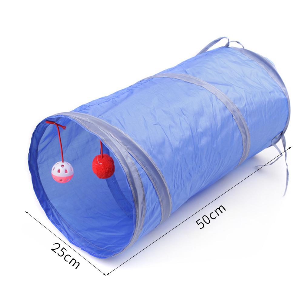 Pet Cat Tunnel Rabbit Passage Cat Rainbow Rolling Dragon Drill Hole Foldable Cat Passage Cat Toy