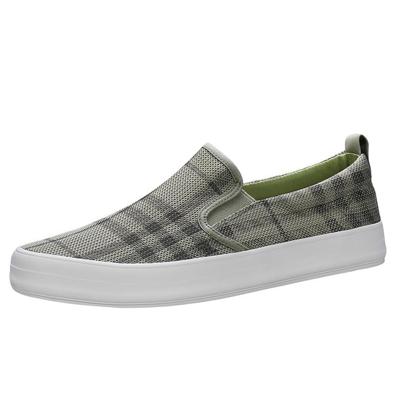 Men'S Shoes Breathable Lightweight Board Shoes Fashion Trend Canvas Shoes Low Top Flats
